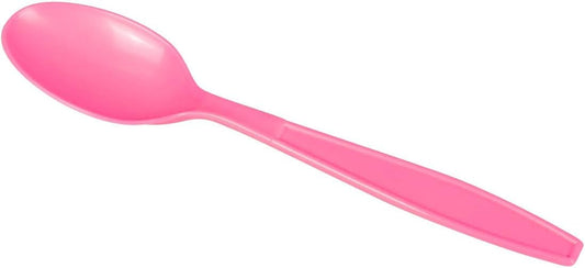 (1000/Count) Extra-Heavy Weight Disposable Teaspoon, Pink (Karat U2033)