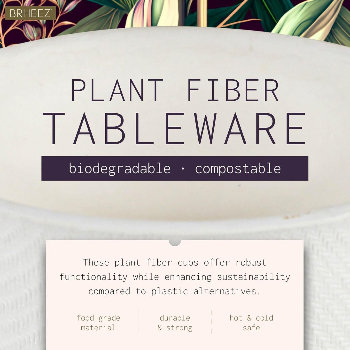 (2000/Count) 2 oz Disposable Souffle/Portion Cups | 100% Natural Sugarcane Bagasse Fiber | Biodegradable & Compostable Cups, White