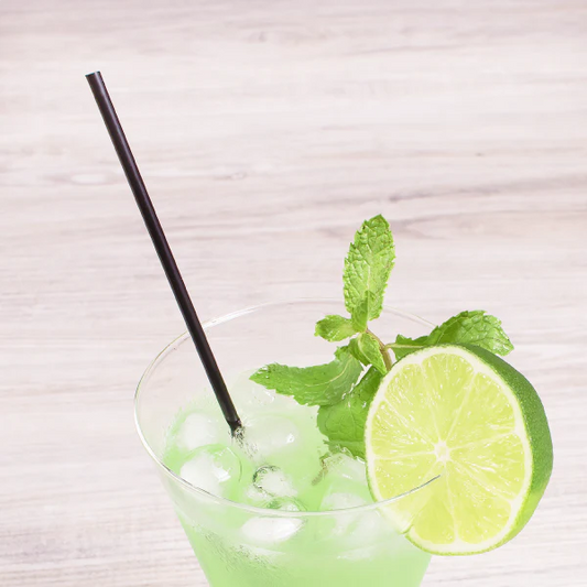 (5000/Count) 7.5" Stir Straws (3mm Diameter) Black (Karat C9100 - Black)