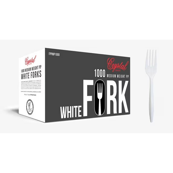 (1000/Count) Medium Weight Disposable Plastic Knife, White