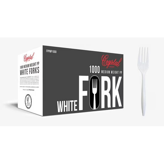(1000/Count) Medium Weight Disposable Plastic Knife, White