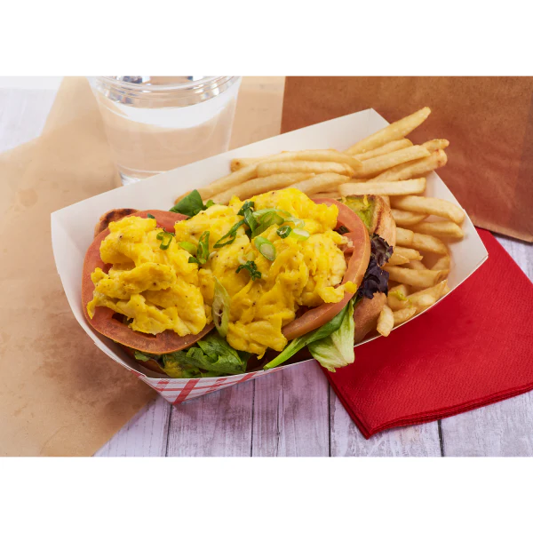 (500/Count) #300 - 3 LB Red Check Paper Food Tray