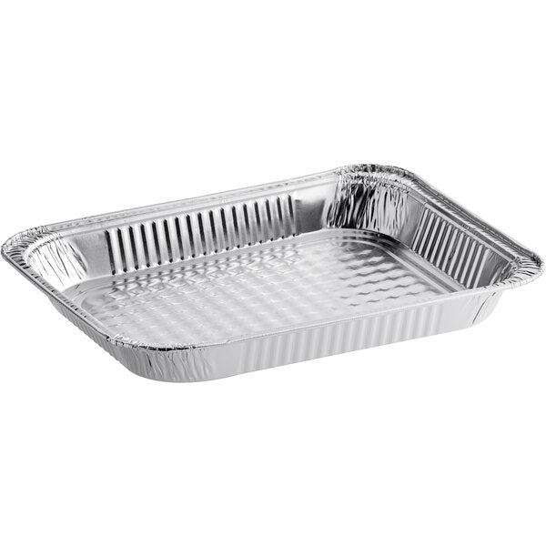 (100/Count) Heavy Duty Half Size Shallow Foil Steam Table Pan (1 1/2" Depth)