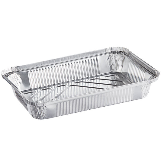 (500/Count) 1.5 lb. Oblong Aluminum Foil Take-Out Pan