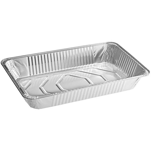(50/Count) Heavy Duty Full Size Deep Foil Steam Table Pans [3 3/8" Depth]
