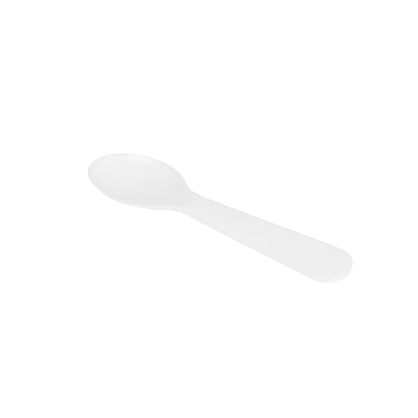 (4000/Count) 2.9" PS Disposable Tasting/Dessert Spoon, White (Karat U2450 White)