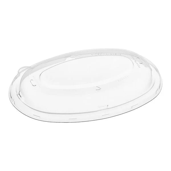 (300/Count) Clear Plastic Lids For 26 oz Oval Burrito Bowl