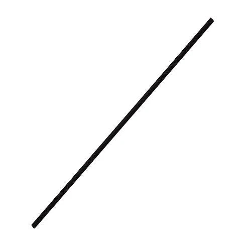 (5000/Count) 7.5" Stir Straws (3mm Diameter) Black (Karat C9100 - Black)