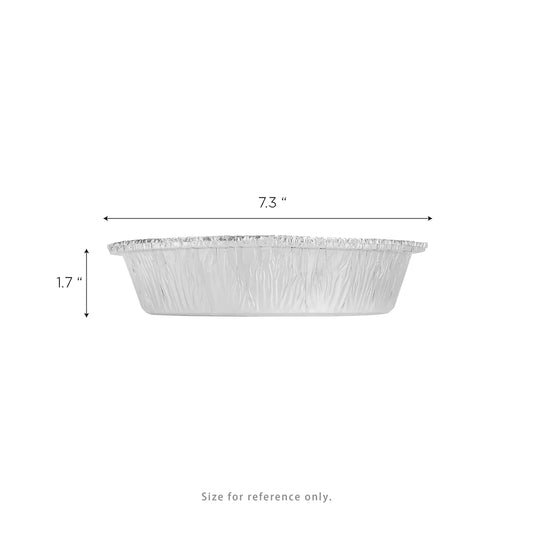 (500/Count) 7" Round Aluminum Foil Take-Out Pan