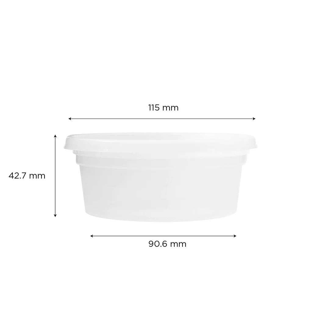 8 oz. Microwavable Plastic Deli Containers with Lids