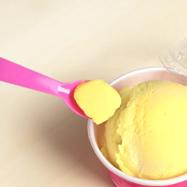 (4000/Count) 2.9" PS Disposable Tasting/Dessert Spoon, Pink (Karat U2450 Pink)