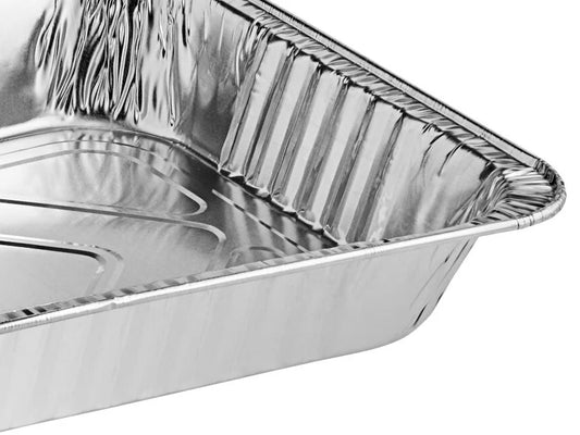 [100/Count] Heavy Duty Half Size Medium Foil Steam Table Pans [2 3/16" Depth]