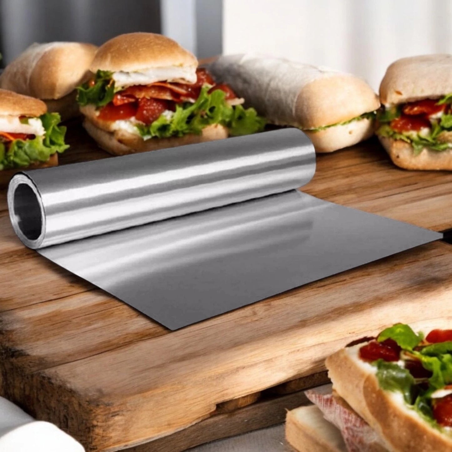 18" x 500 Feet Heavy Duty Aluminum Foil Rolls, Commercial-Grade Wrap, 1 Count