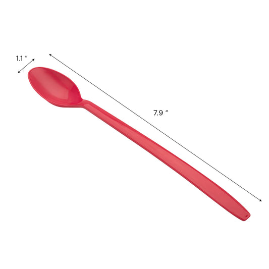 (1000/Count) Heavy Weight Plastic Soda Spoons, Red (Karat - U2205 Red)