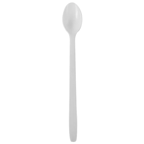 (1000/Count) Heavy Weight Plastic Soda Spoons, White (Karat - U2205 White)