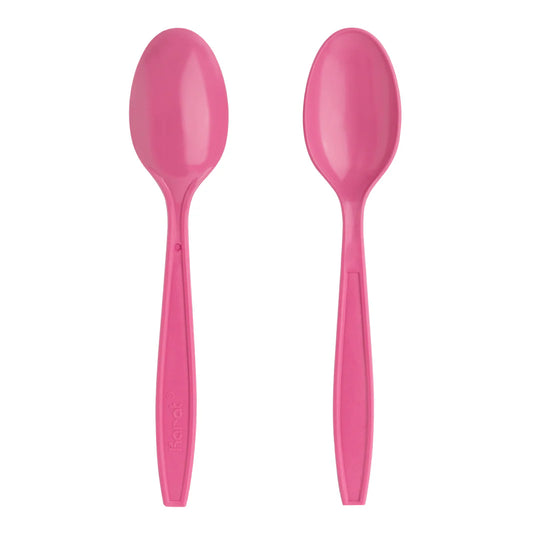 (1000/Count) Extra-Heavy Weight Disposable Teaspoon, Pink (Karat U2033)