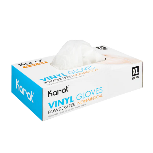Karat Clear Vinyl Powder-Free Gloves - Extra Large (1000/Case)